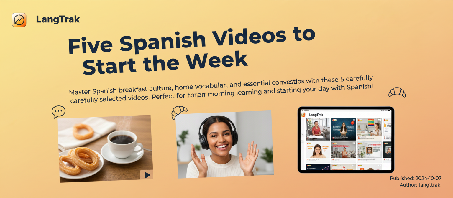 Five Spanish Videos to Start the Week