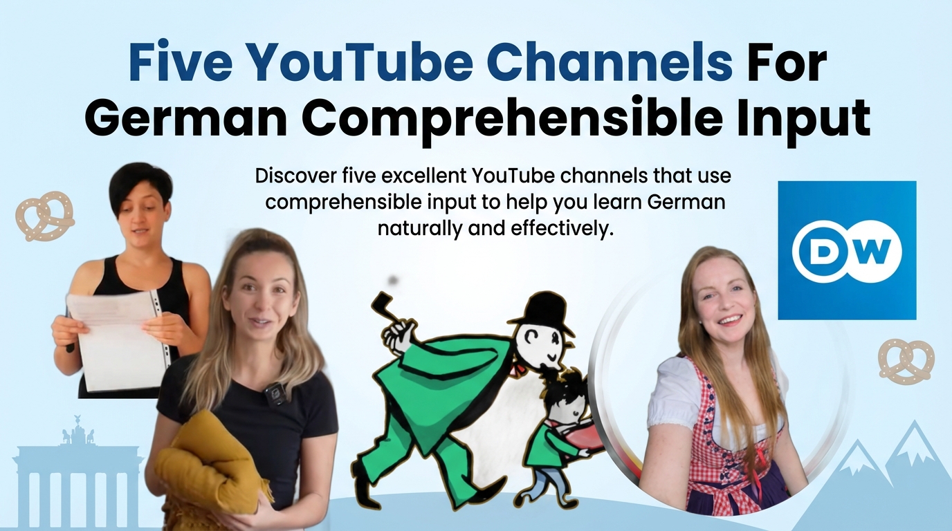 Top YouTube channels for German comprehensible input