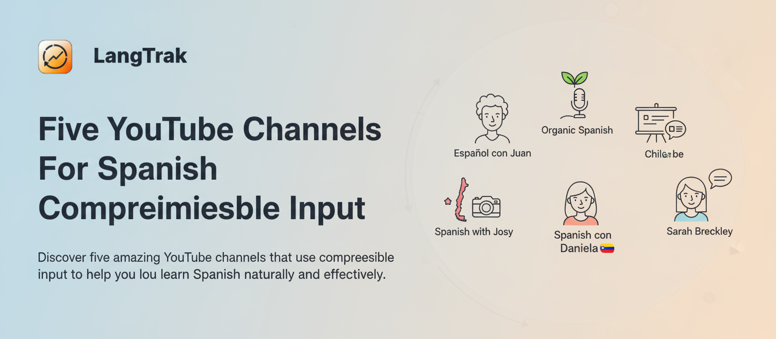 Top YouTube channels for Spanish comprehensible input